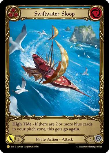 Swiftwater Sloop (Blue) (Treasure) [SEA168] (High Seas)  Cold Foil | Cracking-Singles