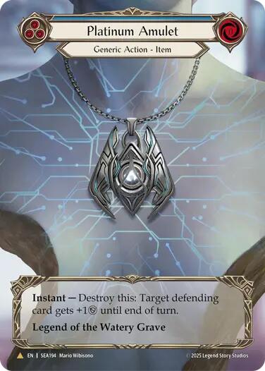 Platinum Amulet (Treasure) [SEA194] (High Seas)  Cold Foil | Cracking-Singles