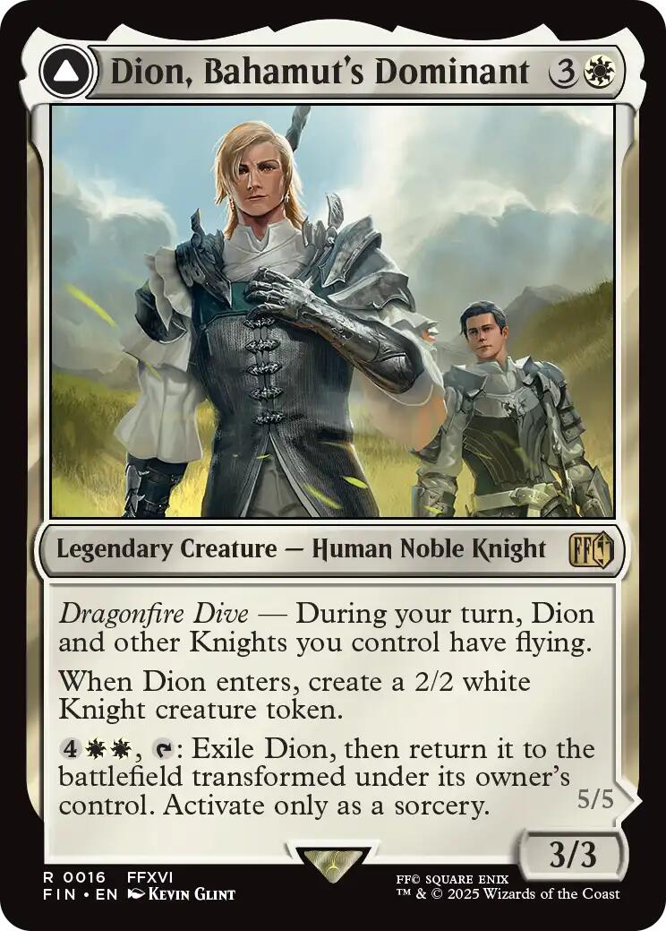 Dion, Bahamut's Dominant // Bahamut, Warden of Light [FINAL FANTASY] | Cracking-Singles