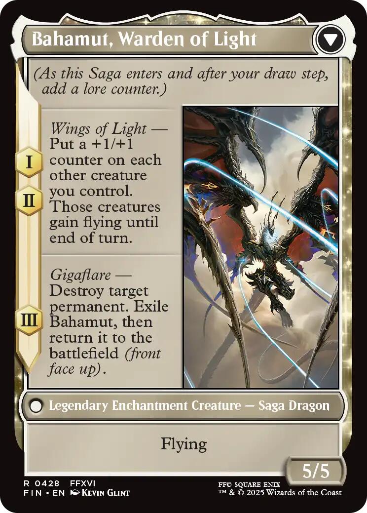 Dion, Bahamut's Dominant // Bahamut, Warden of Light (Extended Art) [FINAL FANTASY] | Cracking-Singles