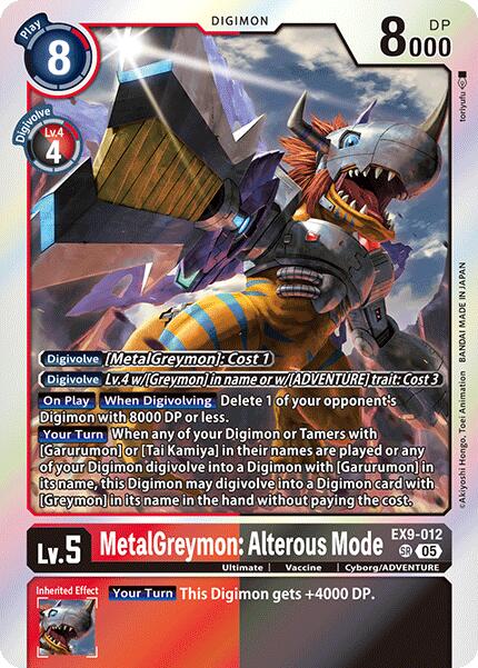 MetalGreymon: Alterous Mode [EX9-012] [Versus Monsters] | Cracking-Singles