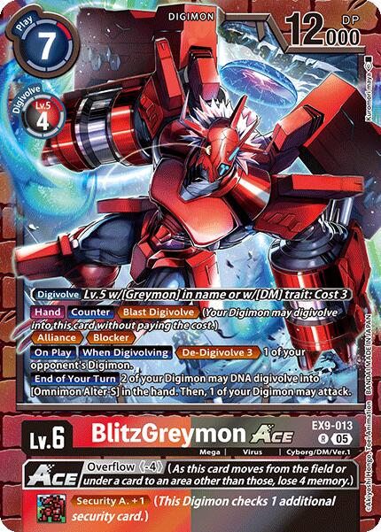 BlitzGreymon ACE [EX9-013] [Versus Monsters] | Cracking-Singles