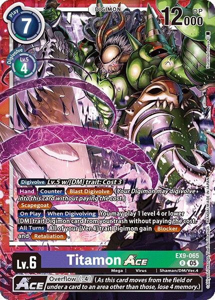 Titamon ACE [EX9-065] [Versus Monsters] | Cracking-Singles