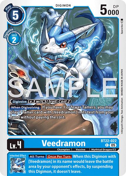 Veedramon [BT22-022] [Cyber Eden] | Cracking-Singles