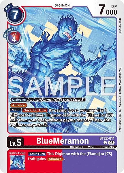 BlueMeramon [BT22-011] [Cyber Eden] | Cracking-Singles