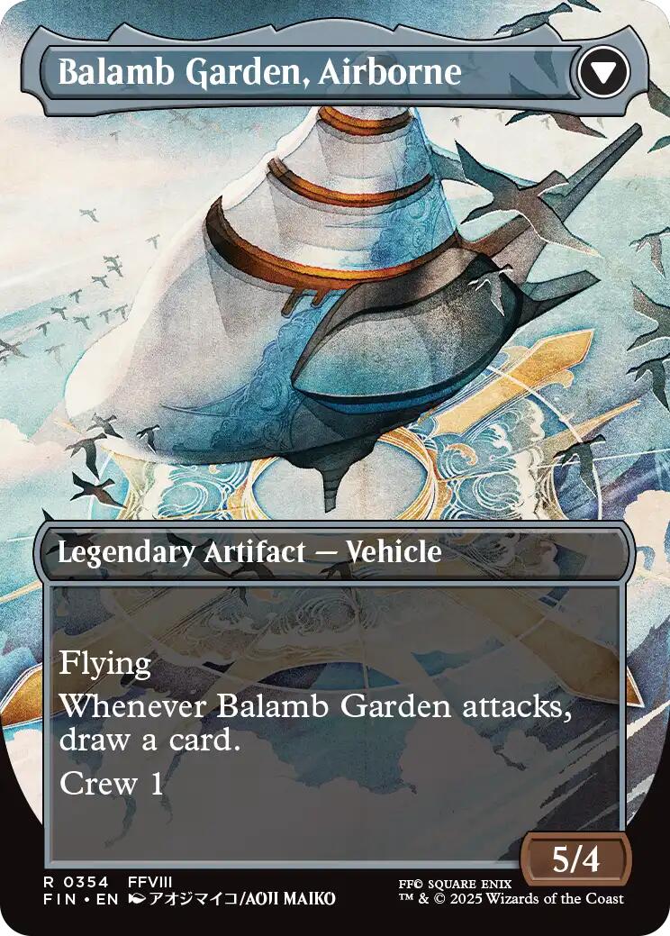 Balamb Garden, SeeD Academy // Balamb Garden, Airborne (Borderless) [FINAL FANTASY] | Cracking-Singles