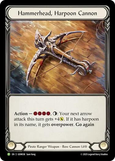 Hammerhead, Harpoon Cannon [GEM038] (GEM Pack 2)  Cold Foil | Cracking-Singles