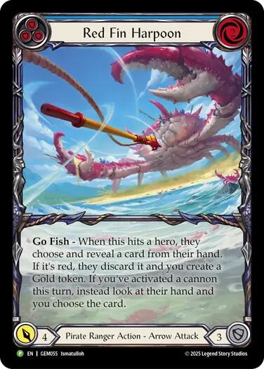 Red Fin Harpoon [GEM055] (GEM Pack 2)  Rainbow Foil | Cracking-Singles