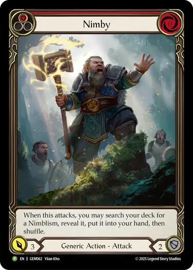 Nimby (Red) [GEM062] (GEM Pack 2)  Rainbow Foil | Cracking-Singles