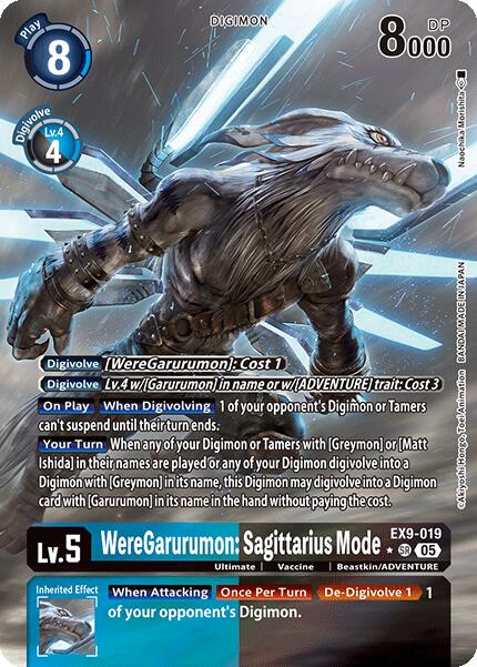 WereGarurumon: Sagittarius Mode [EX9-019] (Alternate Art) [Versus Monsters] | Cracking-Singles