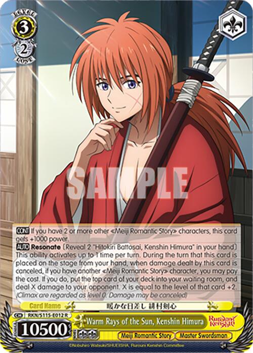 Warm Rays of the Sun, Kenshin Himura (RKN/S115-E012 R) [Rurouni Kenshin] | Cracking-Singles