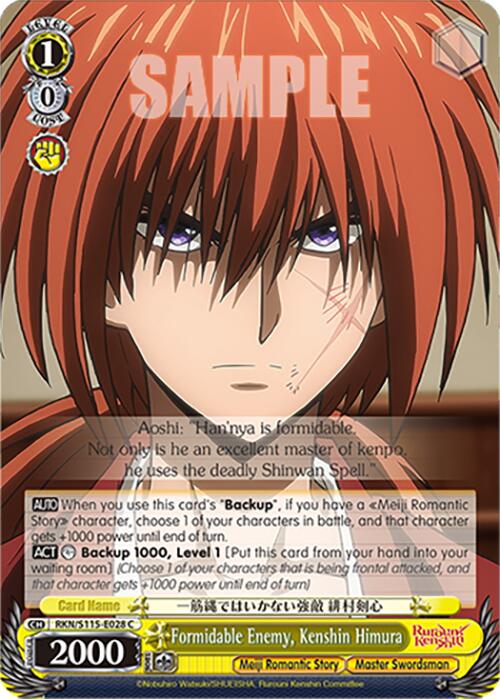 Formidable Enemy, Kenshin Himura (RKN/S115-E028 C) [Rurouni Kenshin] | Cracking-Singles