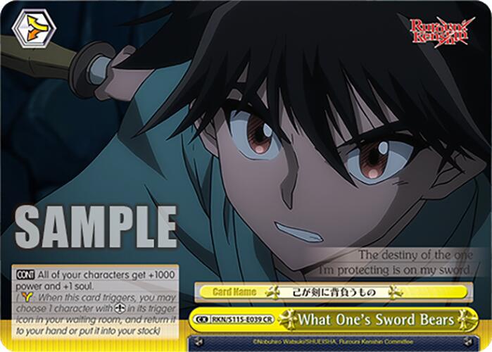 What One's Sword Bears (RKN/S115-E039 CR) [Rurouni Kenshin] | Cracking-Singles