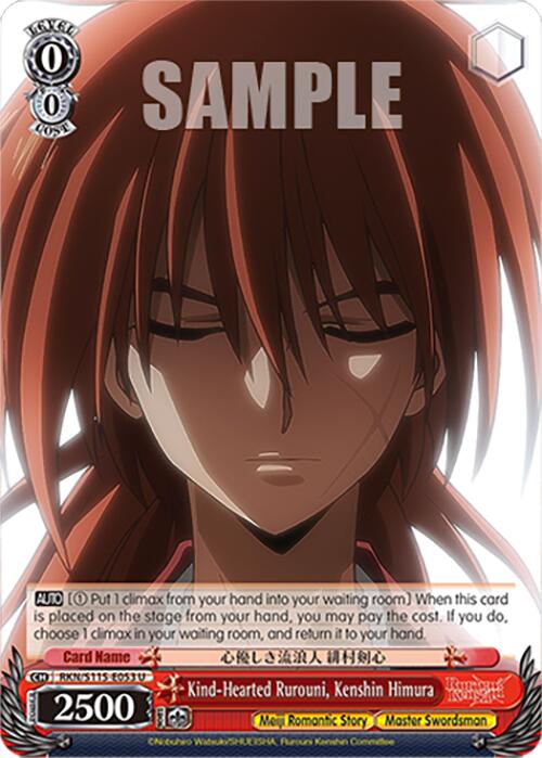 Kind-Hearted Rurouni, Kenshin Himura (RKN/S115-E053 U) [Rurouni Kenshin] | Cracking-Singles