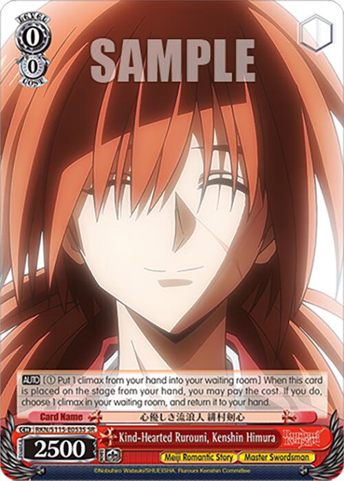 Kind-Hearted Rurouni, Kenshin Himura (RKN/S115-E053S SR) [Rurouni Kenshin] | Cracking-Singles