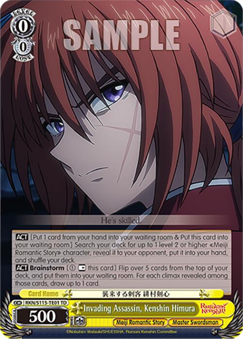 Invading Assassin, Kenshin Himura (RKN/S115-TE01 TD) [Rurouni Kenshin] | Cracking-Singles