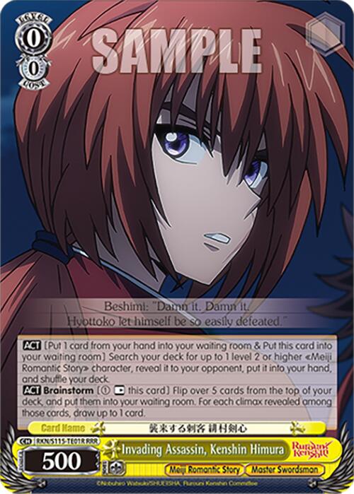 Invading Assassin, Kenshin Himura (RKN/S115-TE01R RRR) [Rurouni Kenshin] | Cracking-Singles