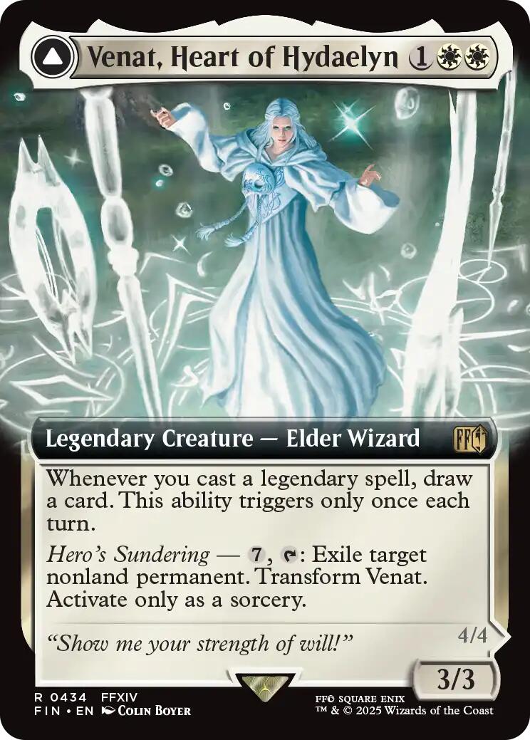 Venat, Heart of Hydaelyn // Hydaelyn, the Mothercrystal (Extended Art) [FINAL FANTASY] | Cracking-Singles