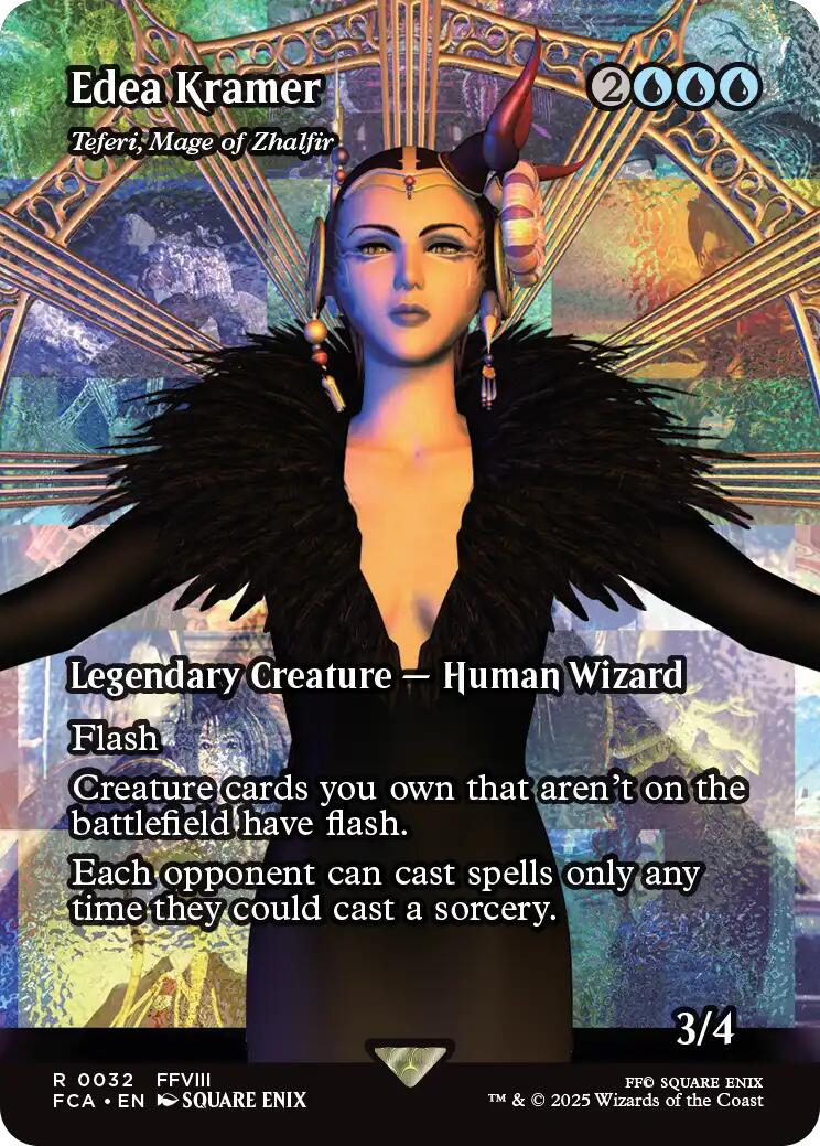Edea Kramer - Teferi, Mage of Zhalfir (Showcase) [FINAL FANTASY : Through the Ages] | Cracking-Singles