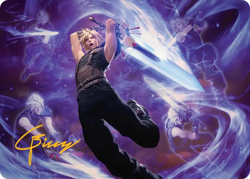 Cloud's Limit Break Art Card (Gold-Stamped Signature) [FINAL FANTASY Art Series] | Cracking-Singles