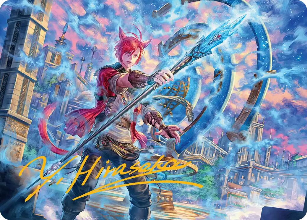G'raha Tia, Scion Reborn Art Card (19) (Gold-Stamped Signature) [FINAL FANTASY Art Series] | Cracking-Singles