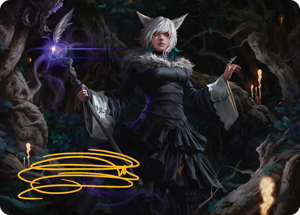 Y'shtola, Night's Blessed Art Card (21) (Gold-Stamped Signature) [FINAL FANTASY Art Series] | Cracking-Singles