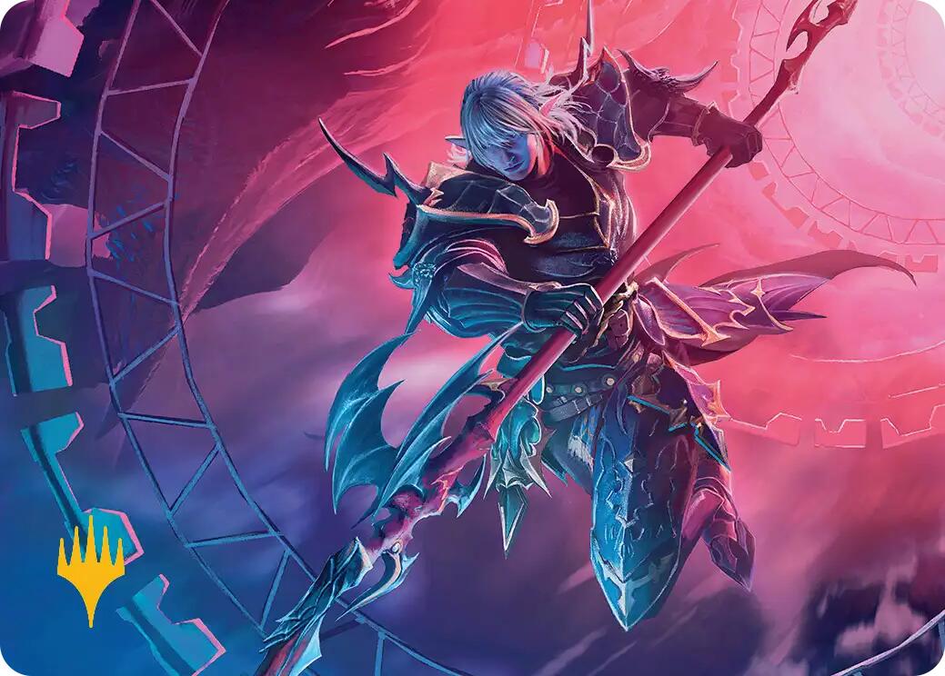 Estinien Varlineau Art Card (Gold-Stamped Planeswalker Symbol) [FINAL FANTASY Art Series] | Cracking-Singles