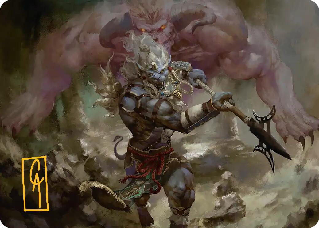 Kimahri, Valiant Guardian Art Card (Gold-Stamped Signature) [FINAL FANTASY Art Series] | Cracking-Singles