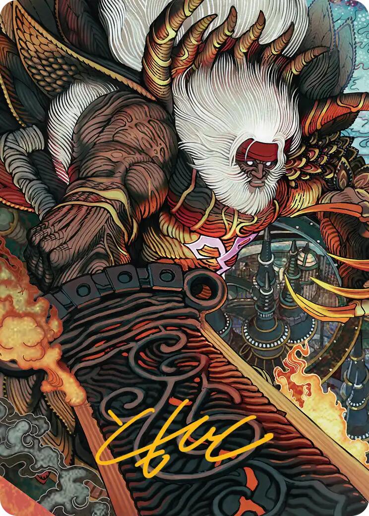 Braska's Final Aeon Art Card (Gold-Stamped Signature) [FINAL FANTASY Art Series] | Cracking-Singles