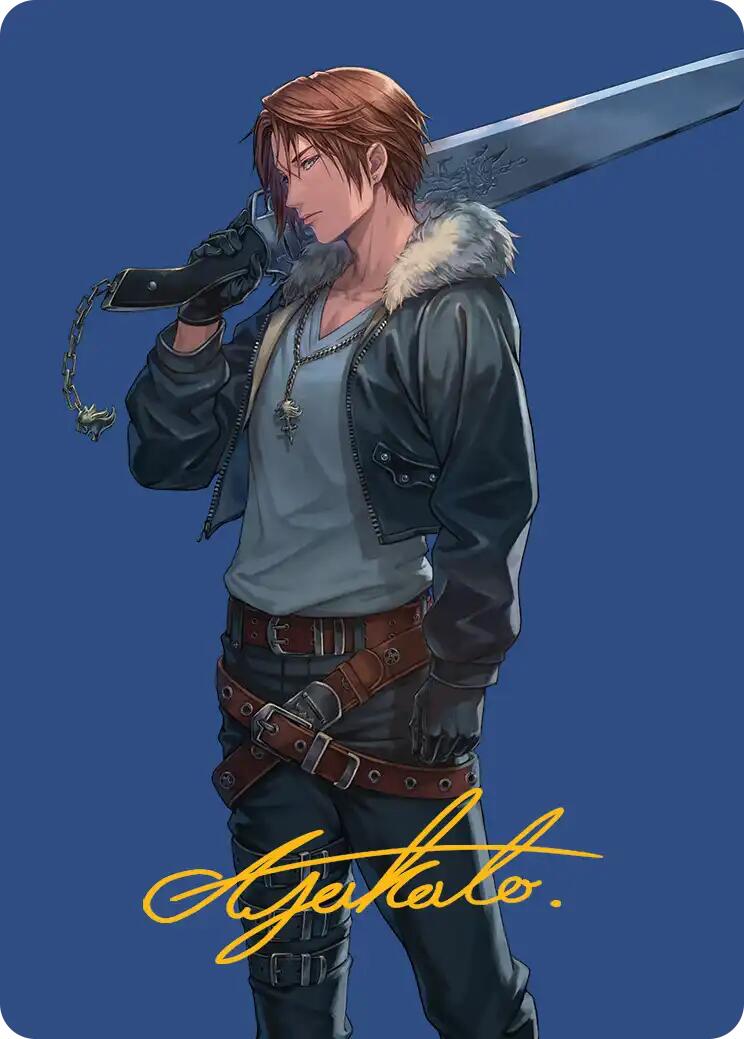 Squall, SeeD Mercenary Art Card (Gold-Stamped Signature) [FINAL FANTASY Art Series] | Cracking-Singles