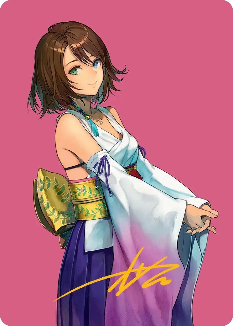 Yuna, Hope of Spira Art Card (Gold-Stamped Signature) [FINAL FANTASY Art Series] | Cracking-Singles