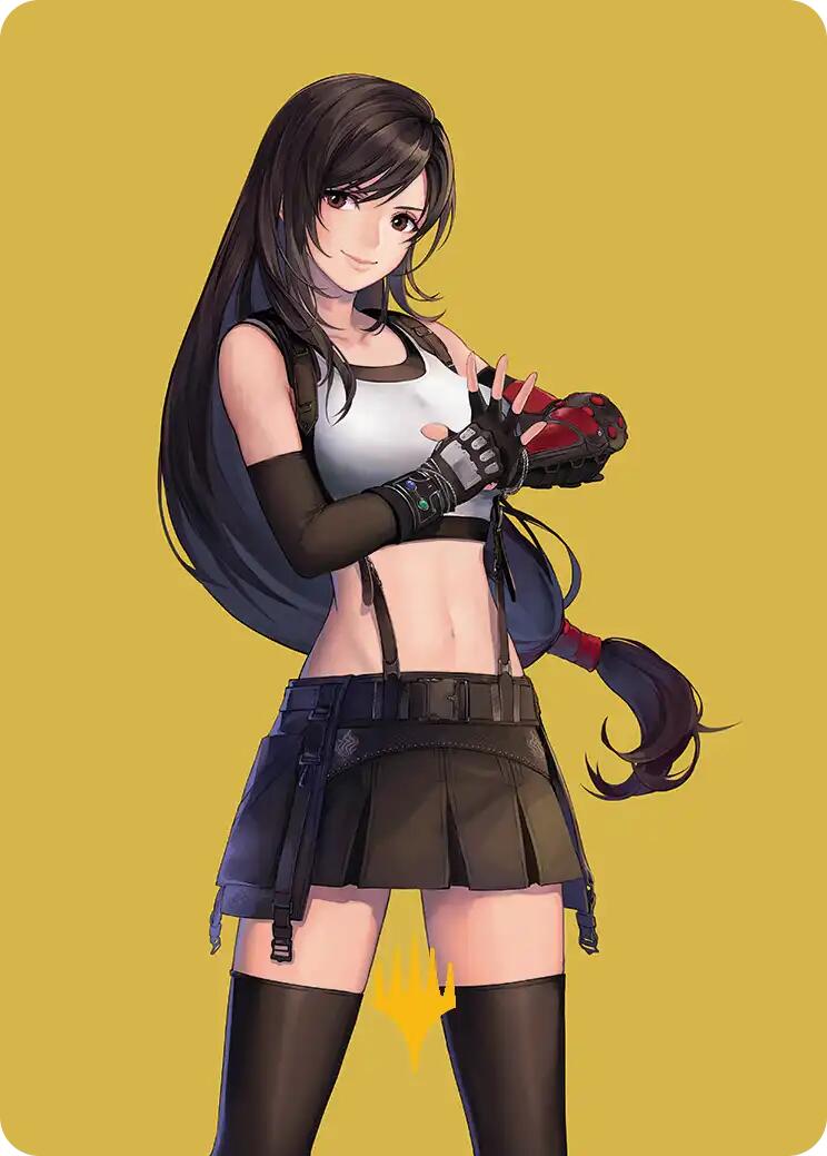 Tifa, Martial Artist Art Card (Gold-Stamped Planeswalker Symbol) [FINAL FANTASY Art Series] | Cracking-Singles
