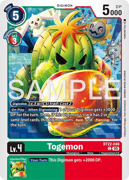 Togemon [BT22-048] [Cyber Eden] | Cracking-Singles
