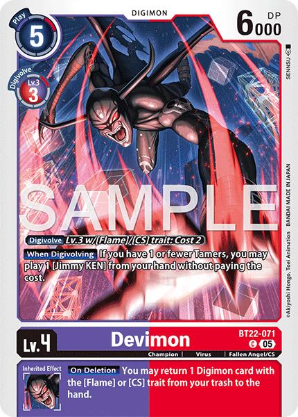 Devimon [BT22-071] [Cyber Eden] | Cracking-Singles