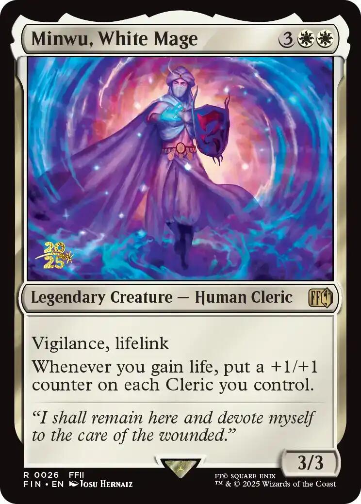 Minwu, White Mage [FINAL FANTASY Prerelease Promo] | Cracking-Singles