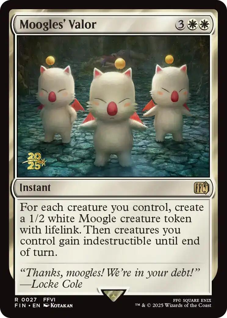 Moogles' Valor [FINAL FANTASY Prerelease Promo] | Cracking-Singles