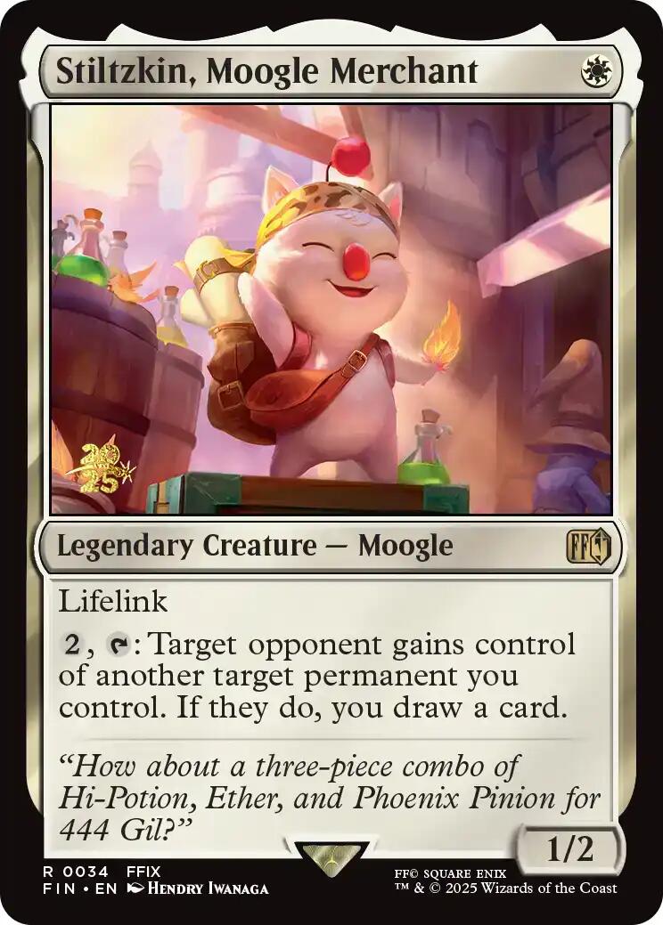 Stiltzkin, Moogle Merchant [FINAL FANTASY Prerelease Promo] | Cracking-Singles