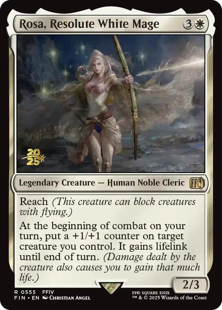 Rosa, Resolute White Mage [FINAL FANTASY Prerelease Promo] | Cracking-Singles