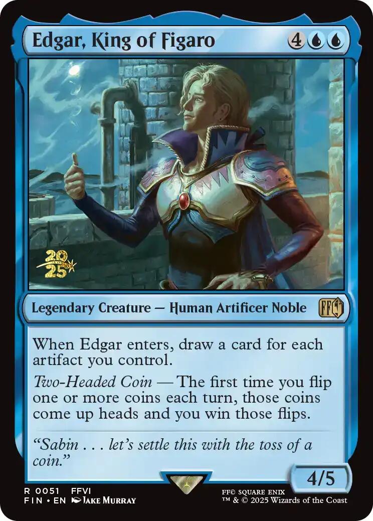 Edgar, King of Figaro [FINAL FANTASY Prerelease Promo] | Cracking-Singles