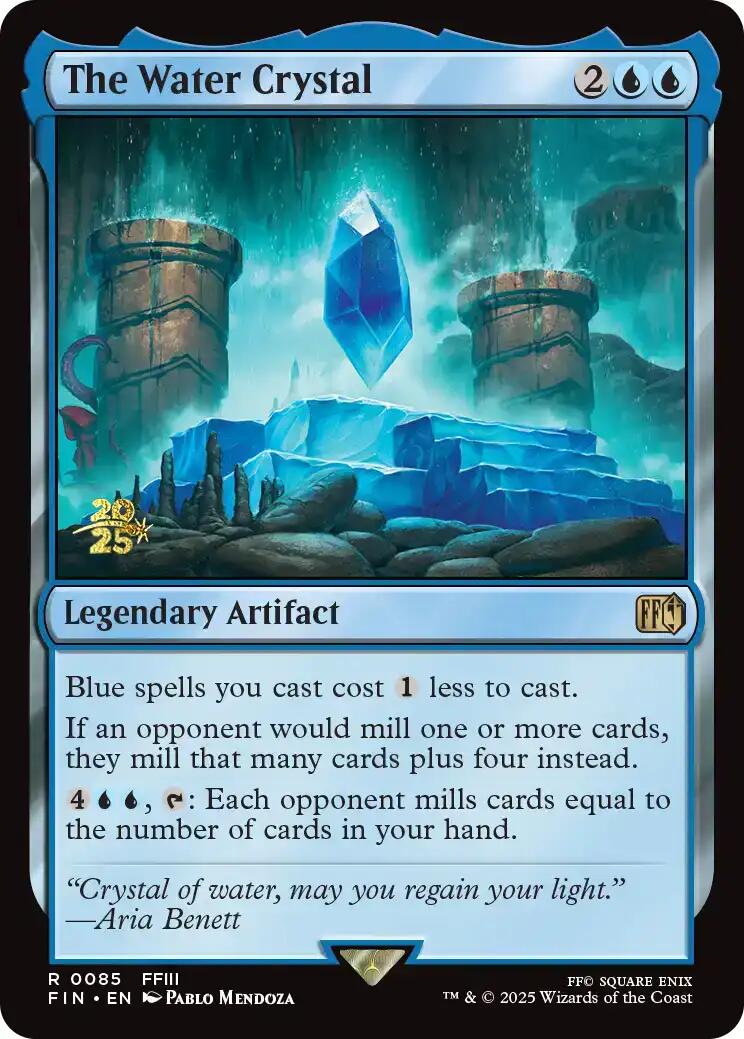 The Water Crystal [FINAL FANTASY Prerelease Promo] | Cracking-Singles