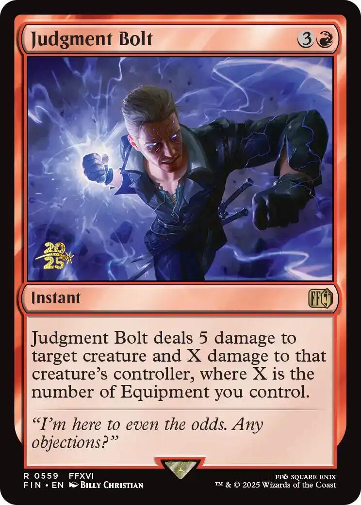 Judgment Bolt [FINAL FANTASY Prerelease Promo] | Cracking-Singles