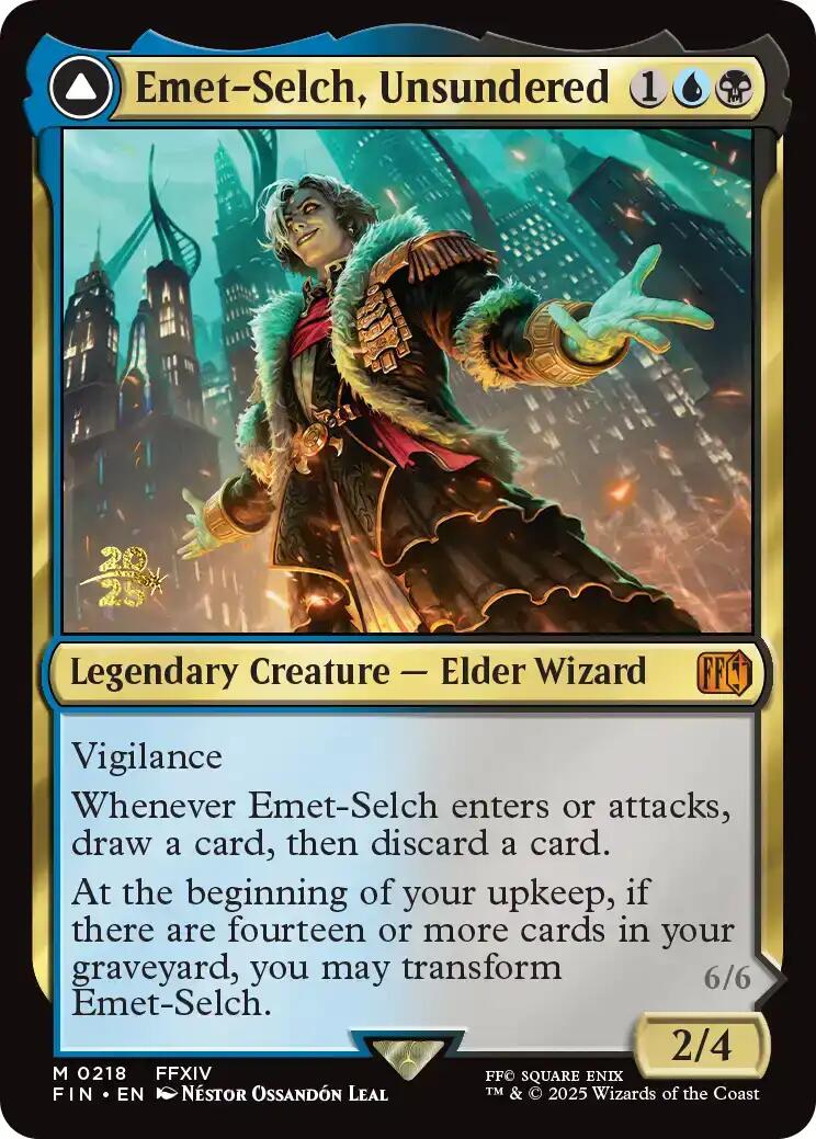 Emet-Selch, Unsundered // Hades, Sorcerer of Eld [FINAL FANTASY Prerelease Promo] | Cracking-Singles