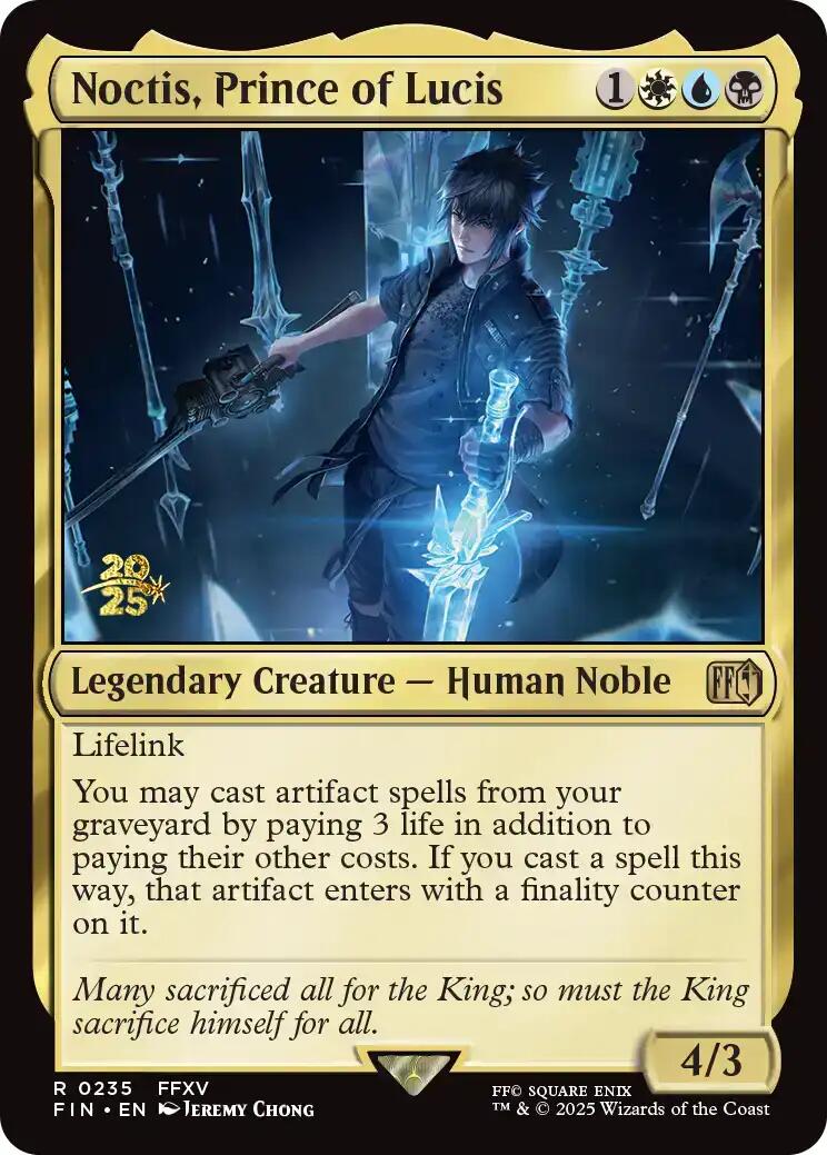 Noctis, Prince of Lucis [FINAL FANTASY Prerelease Promo] | Cracking-Singles