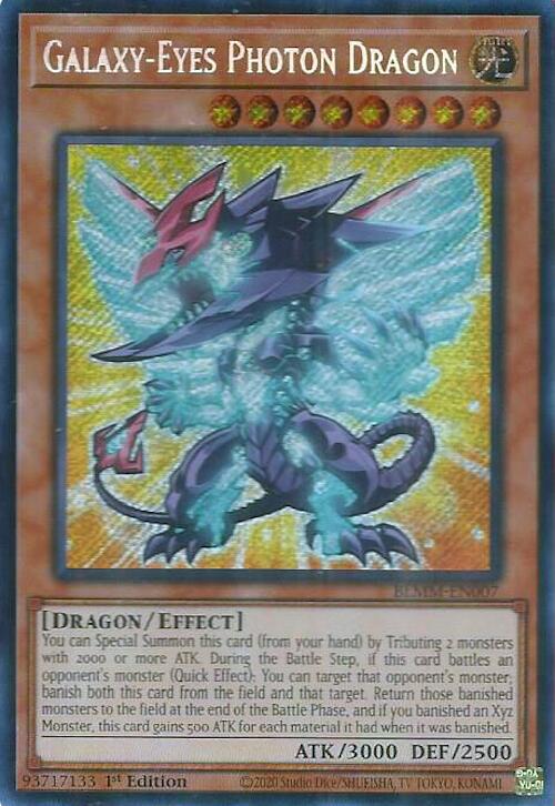 Galaxy-Eyes Photon Dragon [BLMM-EN007] Secret Rare | Cracking-Singles