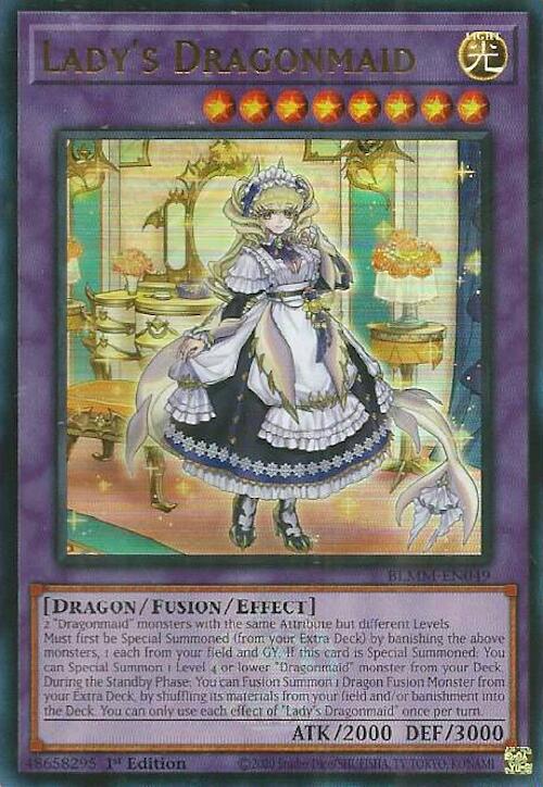 Lady's Dragonmaid [BLMM-EN049] Ultra Rare | Cracking-Singles