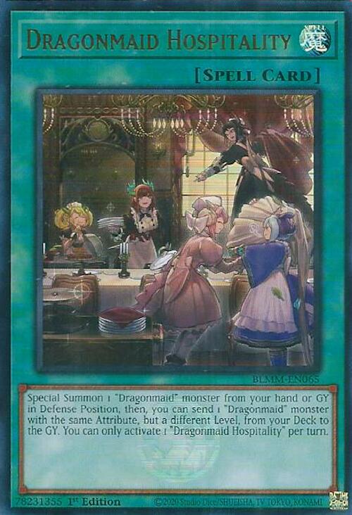 Dragonmaid Hospitality [BLMM-EN065] Ultra Rare | Cracking-Singles