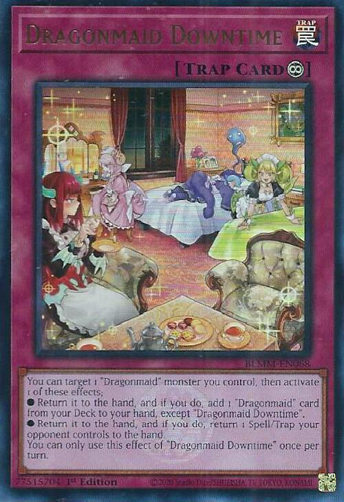 Dragonmaid Downtime [BLMM-EN068] Ultra Rare | Cracking-Singles