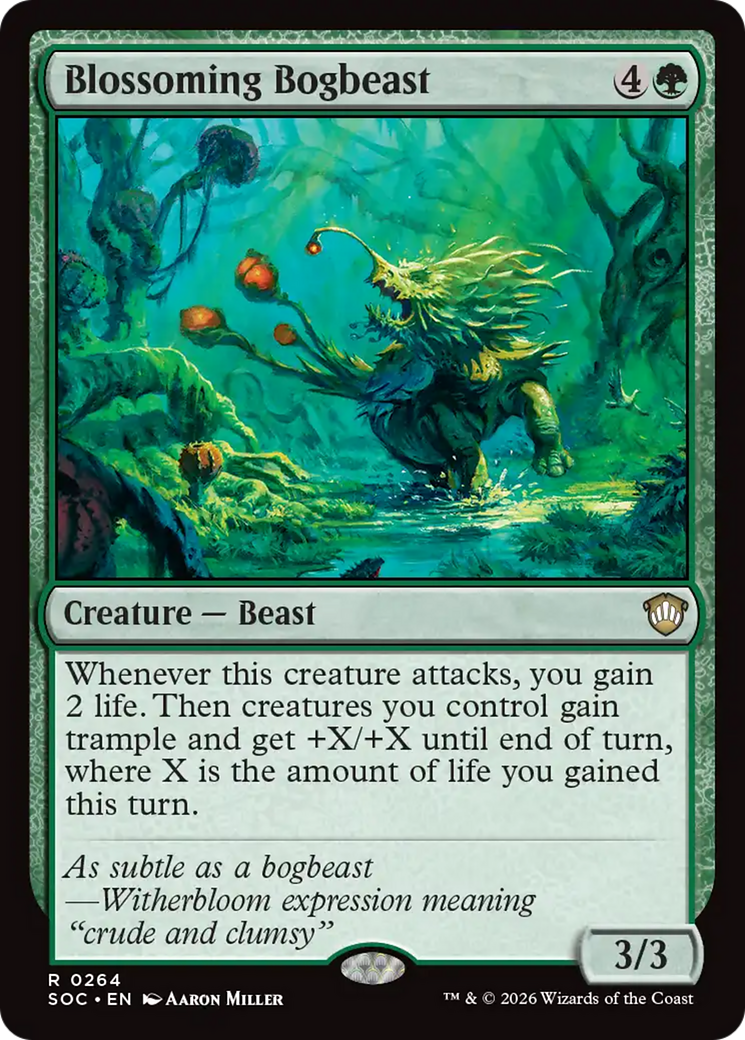 Blossoming Bogbeast [Secrets of Strixhaven Commander] | Cracking-Singles