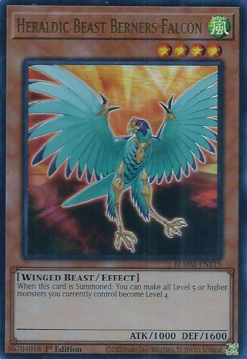 Heraldic Beast Berners Falcon [BLMM-EN115] Ultra Rare | Cracking-Singles