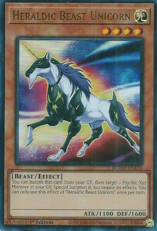 Heraldic Beast Unicorn [BLMM-EN116] Ultra Rare | Cracking-Singles